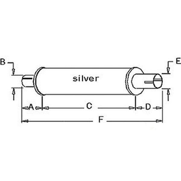 Aftermarket 26042 Vertical Muffler For VersatileSwather/Windrower 400 260424